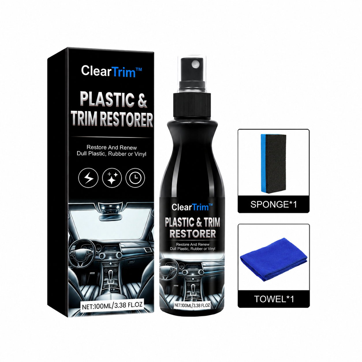 ClearTrim™ - Plastic & Trim Restorer