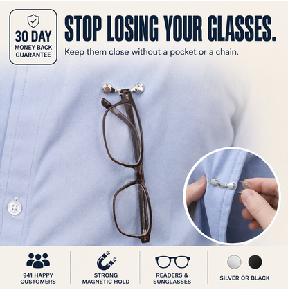 ReaderHold™ Magnetic Glasses Holder