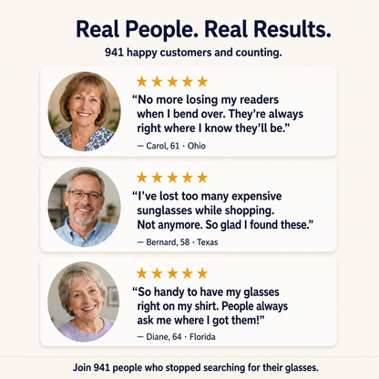 ReaderHold™ Magnetic Glasses Holder